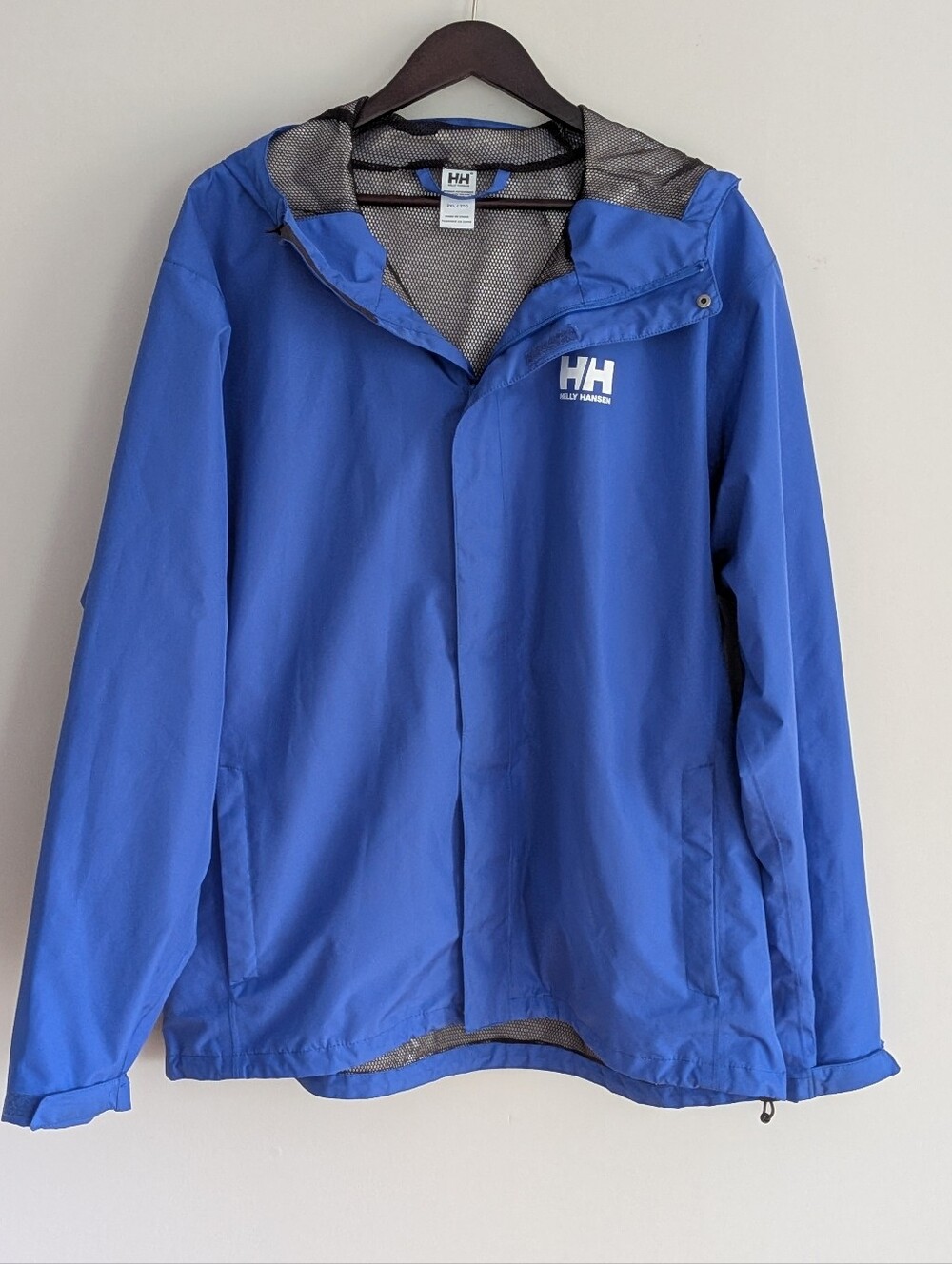 Helly Hansen royal blue waterproof rain jacket 2XL